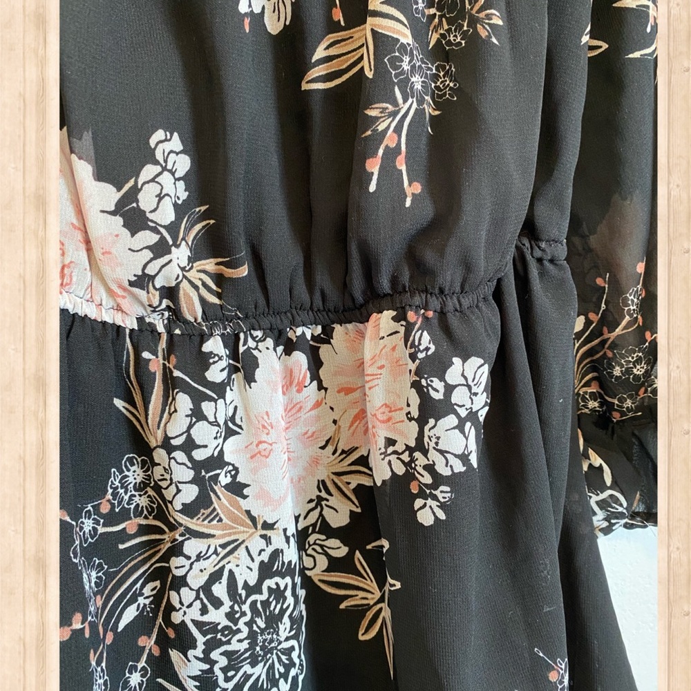 Feathers Cold Shoulder Mini Dress - Picture 3 of 5